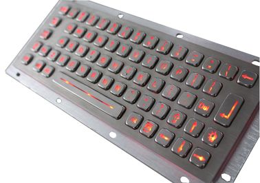 Edelstahl von hinten beleuchtete industrielle Tastatur Kiosk USB-Tastatur IP65