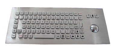 IP67 Industrial Metal Keyboard with Trackball Panel Mount SUS304 Steel