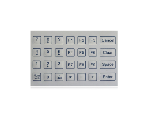 Mini Short Stroke Membrane Industrial-Tastatur-weiße Farbe