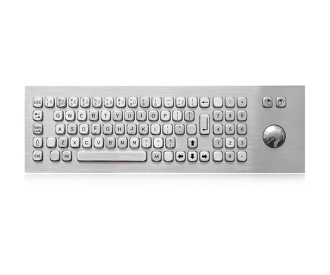 81 Schlüssel-Kiosk-Metalltastatur mit Rollkugel-schroffer industrieller Tastatur