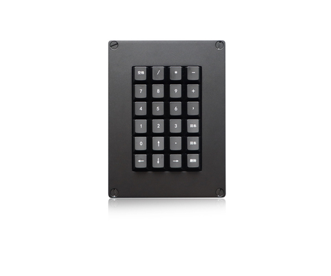 IP54 Mechanische Tastatur 24 Tasten mit Hintergrundbeleuchtung, robuste militärische Tastatur