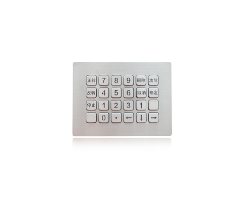 24 Tasten wasserdichte Metall-Tastatur langlebige Edelstahl-Nummertastatur