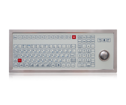 Desktop-Industrielle Membran-Tastatur mit OMRON Schlüsseltechnologie und Trackball
