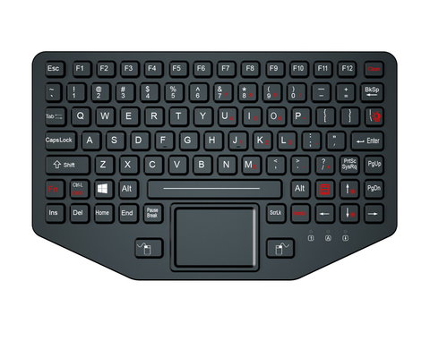 Robuste militärische Tastatur MIL-STD-461G und MIL-STD-810F Dual PS2-Schnittstelle mit Touchpad