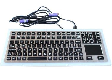 116 Schwarzes Vandproof-Edelstahl-industrielle Tastatur der Schlüssel-IP67 mit Berührungsfläche