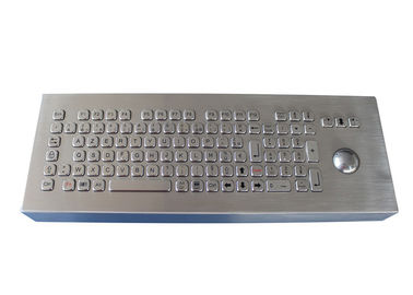 Tischplattenmetall Ruggedized Tastatur-wasserdichter industrieller Kiosk mit Rollkugel
