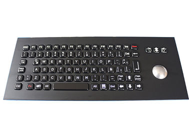 Schwarze industrielle kundengebundene Edelstahl-Tastatur mit Schlüsseln der Rollkugel-86