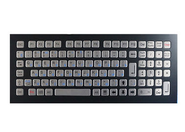 Bewertetes waschbares Spitzen industrielles des Koisk-Metallmechanisches Tastatur-Schwarz-IP67 angebracht
