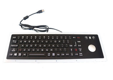 Schwarze dynamische mechanische Schlüssel Usb IP67 Tastatur-76 mit 38mm Rollkugel-Maus