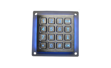 16 Schlüssel-Dot Matrix Dynamic Backlit Metal-Tastatur-Zugriffskontrollkiosk 4 x 4