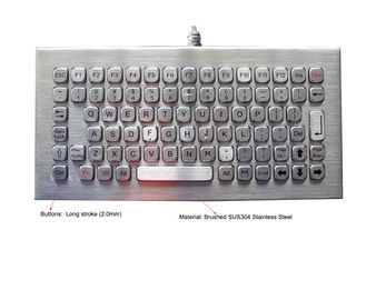 Gebürsteter Edelstahl Ruggedized den beständigen Vandalen der Tastatur-IP68