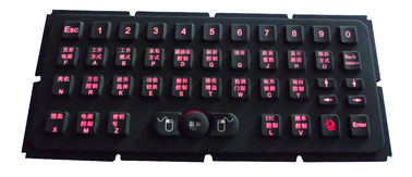 F-N befestigt Silikonkautschuk-Tastatur roten hintergrundbeleuchteten belichteten Hula-Zeiger