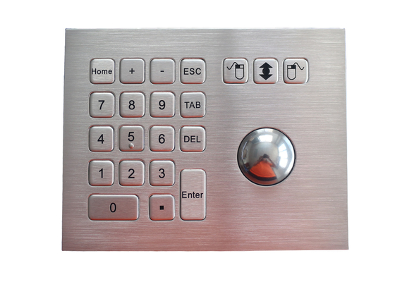 Vandalismus-Edelstahl-Rollkugel, die Devicel mit integrierter numerischer Tastatur zeigt