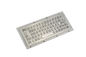 IP65 Static Stainless Steel Industrial Keyboard Vandal Proof 66 Keys Compact Format