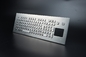 Industrielle Tastatur aus Edelstahl mit Touchpad für Kiosk