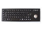 Platte angebrachte Tastatur IP67 mit Rollkugel-Schwarz-Metalltastatur