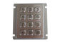 Industrieller Vandalen-beständiger Tastatur-Platten-Berg-numerische von hinten beleuchtete 12 Schlüssel IP67 wasserdicht