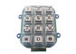 Schlüssel-Metallmechanische Tastatur-Zink-Legierung IP65 des Platten-Berg-12 für Zugangs-Eintritts-Kiosk