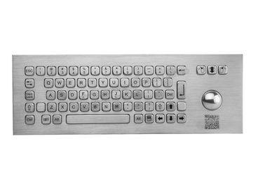 Dynamic Waterproof Stainless Steel Keyboard With Trackball , Fcc Certified
