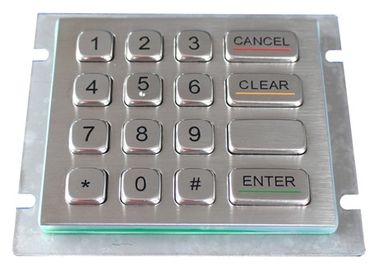 16 Edelstahl-Tastatur der Schlüssel-304 mit arabischem numerischem/Vandalen-Beweis