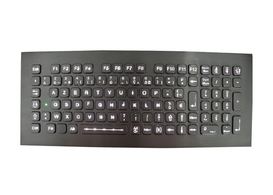 Eingebettete schroffer hintergrundbeleuchteter Kiosk-Edelstahl-industrielle Tastatur USB-Tastatur-IP67