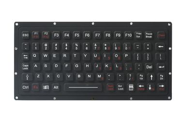 81 Schlüssel dauerhaftes IP65 imprägniern Militärminisilikon ruber Tastatur für ruggedized Computer