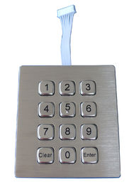 Punktematrix mit 12 Schlüsseln dynamisches IP67 imprägniern Metalltastatur im Freien für industrielles Telefon