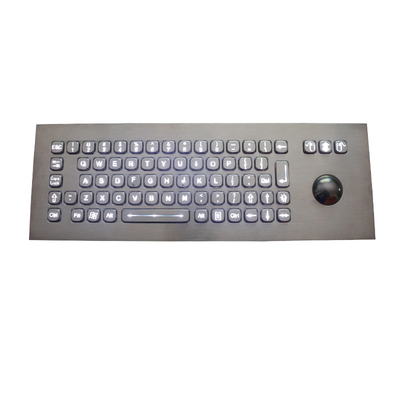 74 Schlüssel schroffe hintergrundbeleuchtete USB-Tastatur mit optischer Rollkugel-Spitzenplatten-Berglösung