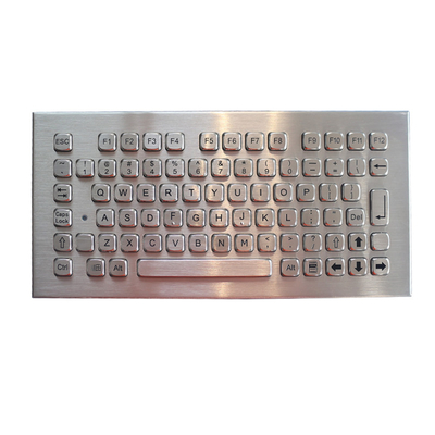 IP65 Vandalismusgeschützter, robuster Edelstahl-Tastatur-Desktop mit langem Tastenhub