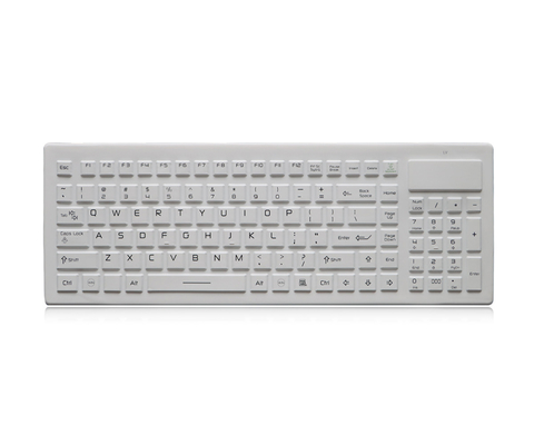 2.4GHz drahtlose medizinische Tastatur IP68 mit numerische Tastatur-Silikon-Tastatur