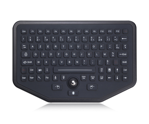 Stehen Sie allein industrielle belichtete Tastatur mit Rollkugelschwarzfarbe