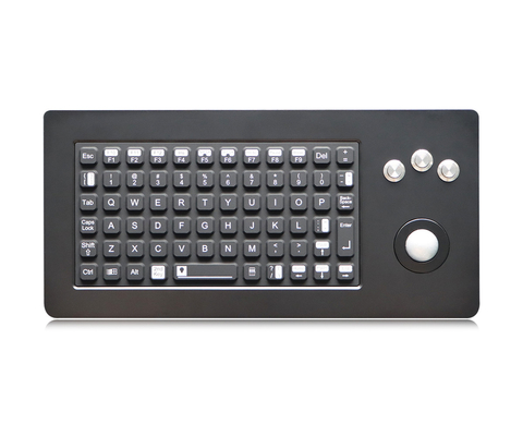 Imprägniern Sie 72 Schlüssel schroffe Tastaturen, die mit optischer Rollkugel Militär sind