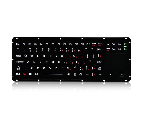 Schlüssel USB-Schnittstelle der Hintergrundbeleuchtung EMC-Tastatur-militärische waagerecht ausgerichtete Silikonkautschuk-Tastatur-88