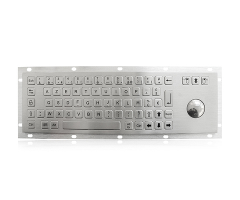 Schlüssel-Kiosk-Tastatur PS2 USB Vertrags-69 mit Rollkugel für Rückseiten-Montage