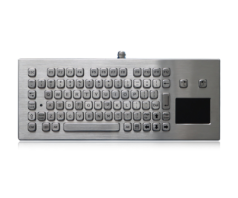 Explosionssichere gebürstete Edelstahl-Tastatur IP65 USB mit Berührungsfläche für Kohlengrube