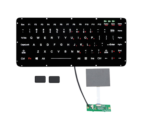 Integrierte Silikonkautschuk-Tastatur mit externen Mäuseschlüsseln der Hintergrundbeleuchtungs-2