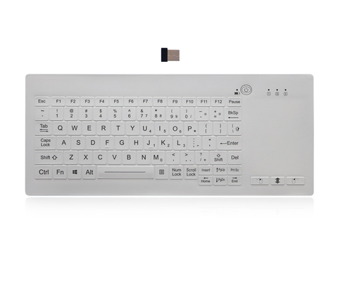 Silikon-Industrie-Tastatur mit Hintergrundbeleuchtung, waschbar, medizinische 2,4-G-Wirelrss-Desktop-Tastatur