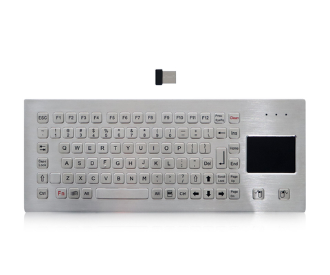 IP65 Metall-Industrie-2,4-G-Funktastatur mit Touchpad-Desktop-Version