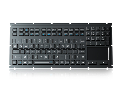 Wasserdichte EMC-Tastatur mit Touchpad 110 Tasten Militärische robuste Tastatur