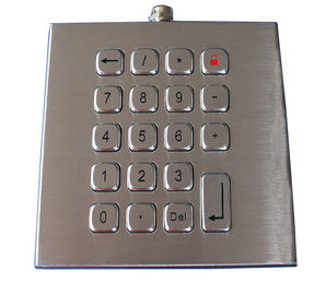 Metalltastatur des Vertrags-IP67 bürstete bewegliche Schlüssel SS Desktop-19