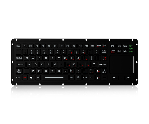 MIL-STD-461G MIL-STD-810F-konforme militärische robuste Tastatur mit Touchpad 315,0 mm x 108,0 mm L x W