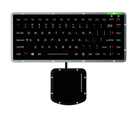 Kompakte robuste Tastatur IP65 versiegeltes Touchpad mit 2 Mausknöpfen Hintergrundlicht Chiclet Tastatur