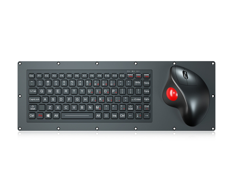 Militärtechnische Tastatur mit FN-Tastaturen und optischer Trackball-Maus