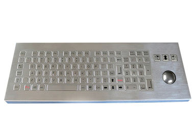 Wasserdichtes Tischplattenmetallindustrielle Tastatur mit Schlüsseln der Rollkugel-800DPI 101