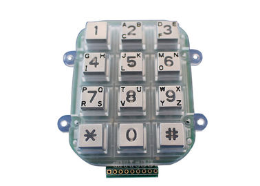Numerisches Kontrollsystem IP65 12 der Metalltastatur-4x3 Acess befestigt Punktematrix-Schnittstelle