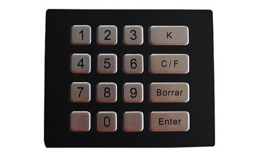 Schlüssel der Metallip67 numerischen Tastatur-16 für Sicherheits-ATM-Zugriffskontrolle