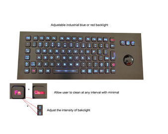 Platte angebrachte Metallschroffe Tastatur mit von hinten beleuchteter optischer Rollkugel USBs