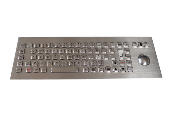 Des Vandalen-Beweis-SS Schlüssel IP67 Rollkugel-industrielle Kiosk-der Tastatur-75