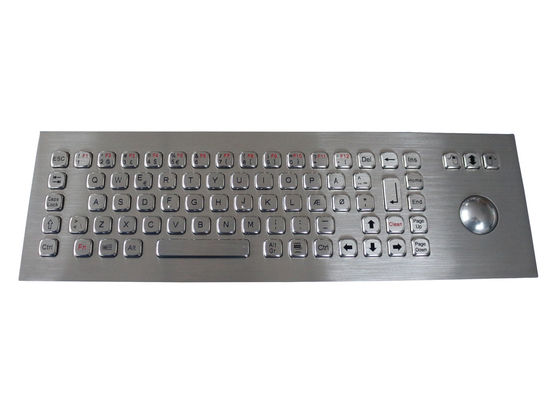 IP67 Platte angebrachte Schlüssel 400DPI der Tastatur-74 mit mechanischer Rollkugel