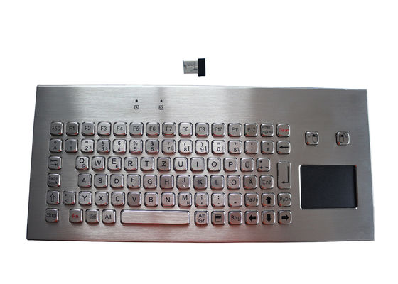 Drahtlose Metall-Tastatur IP67 mit Berührungsfläche IP67 bewegliches Tischplatten-2.4G
